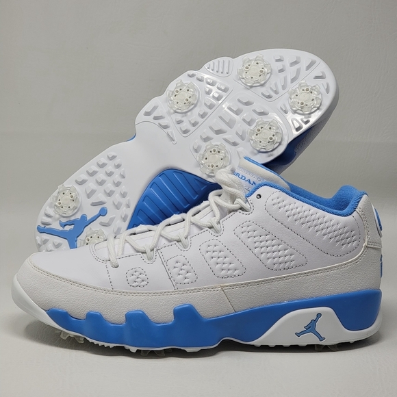 Nike Air Jordan 9 Mens Size 11.5 Retro Golf UNC University Blue White FJ5934-101 main image 5